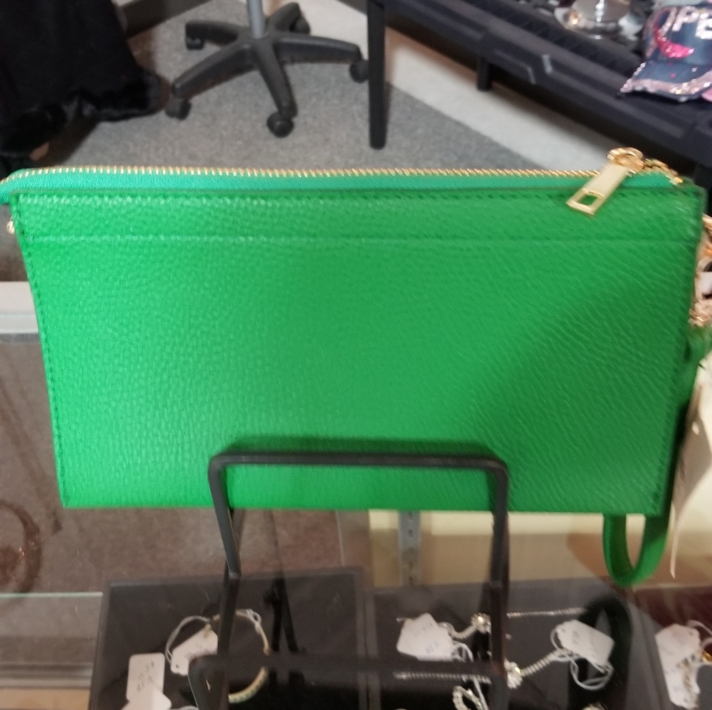 Women's Vegan crossbody and wristlet